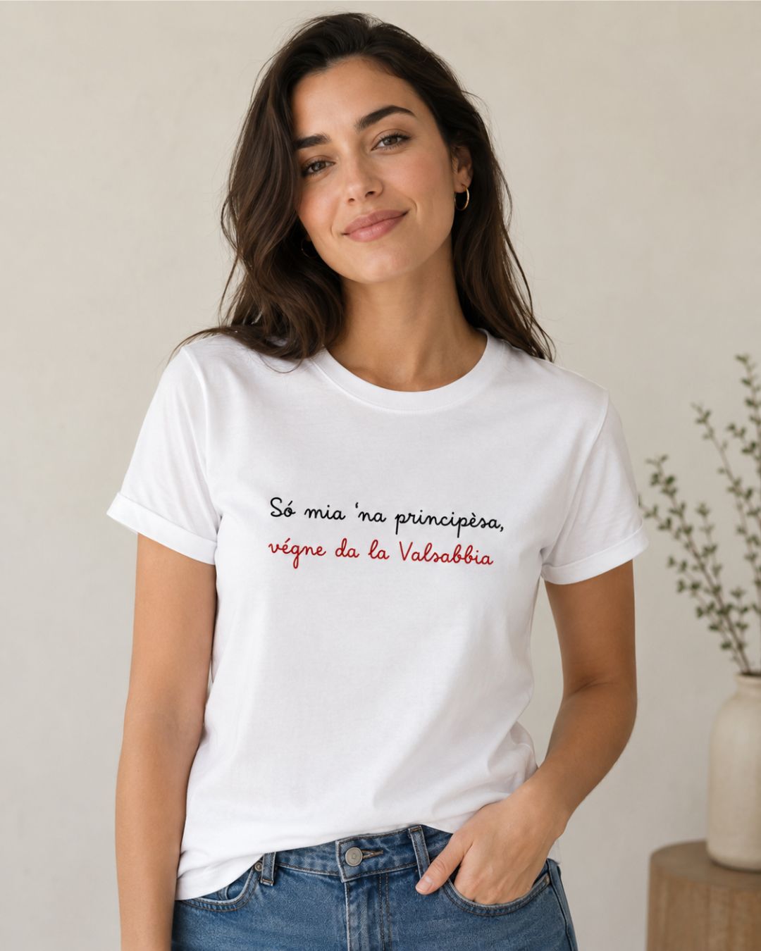 T-shirt SÒ MIA ’NA PRINCIPÈSA, VÈGNE DA LA VALSABBIA 👑⛰️